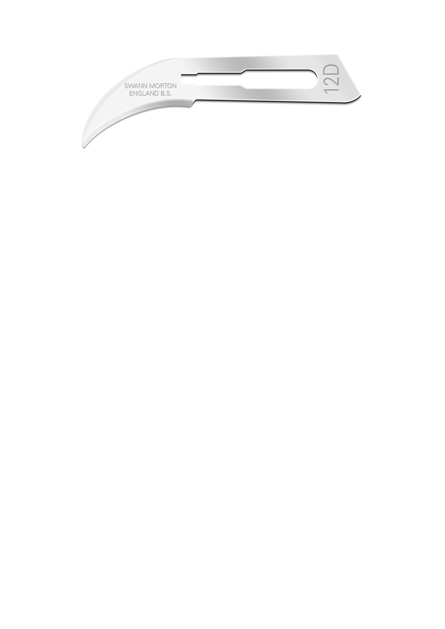 Лезо хірургічне стерильне з вуглецевої сталі Сванн-Мортон № 12D